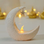 Lanterne en métal islamique LED décoration Aid