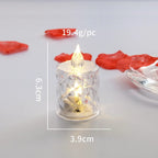 Lot de bougies LED design cristal