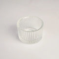 Lot de photophore en verre transparent