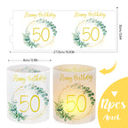 Lot d'étiquettes pour photophore anniversaire