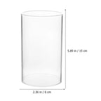 Bougeoir cylindre en verre