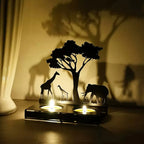 Photophore avec animaux 3D