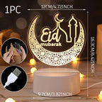 Photophore en métal lune calendrier Ramadan