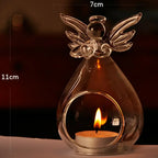 Photophore ange en verre