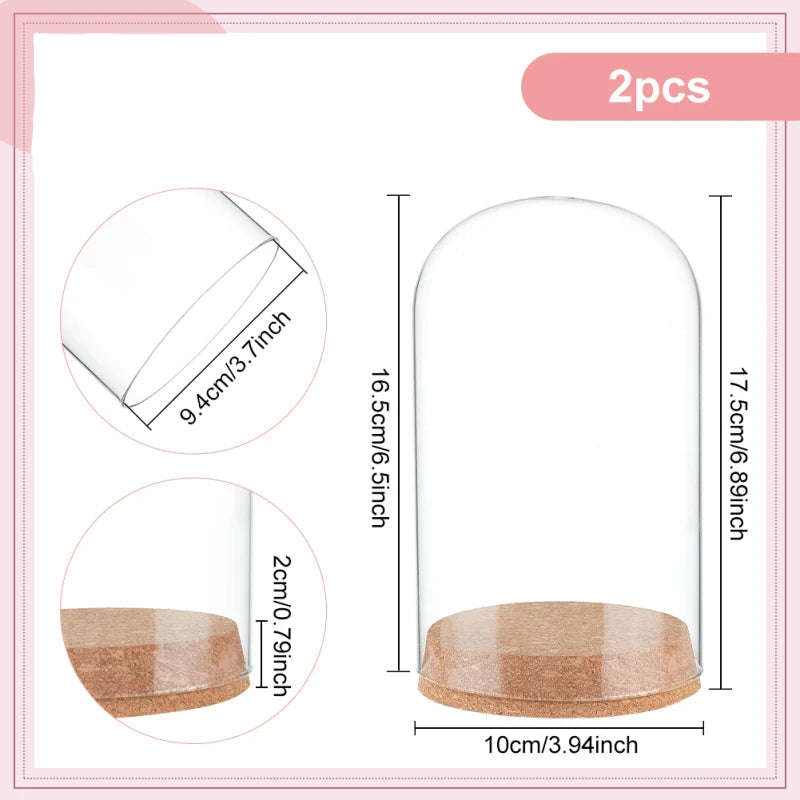 Lot de cloches en verre