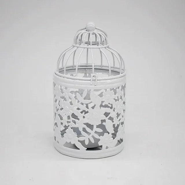 Photophore lanterne style cage à oiseaux