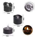 Lot de bougies LED design noir