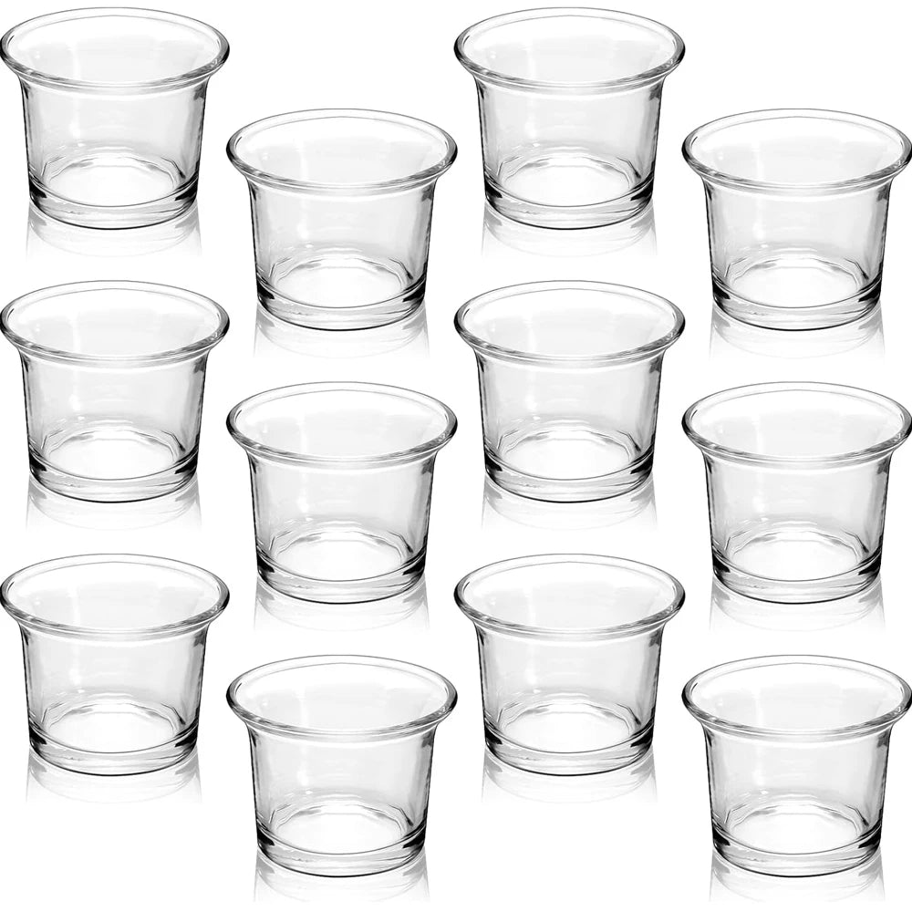 Lot de photophores votives en verre