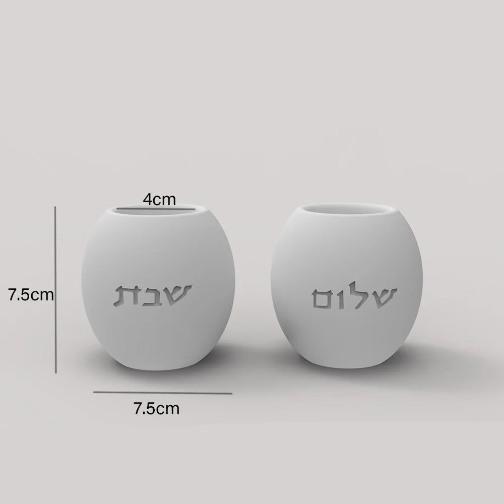 Moule en silicone bougeoir Shabbat