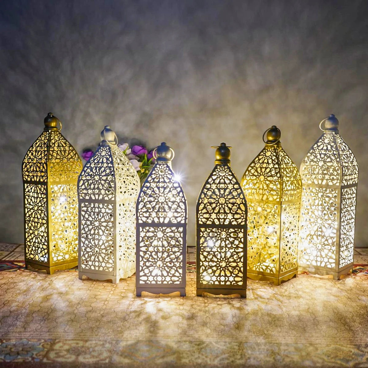 Lanterne en métal style arabe