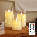 Lot de bougies LED photophore