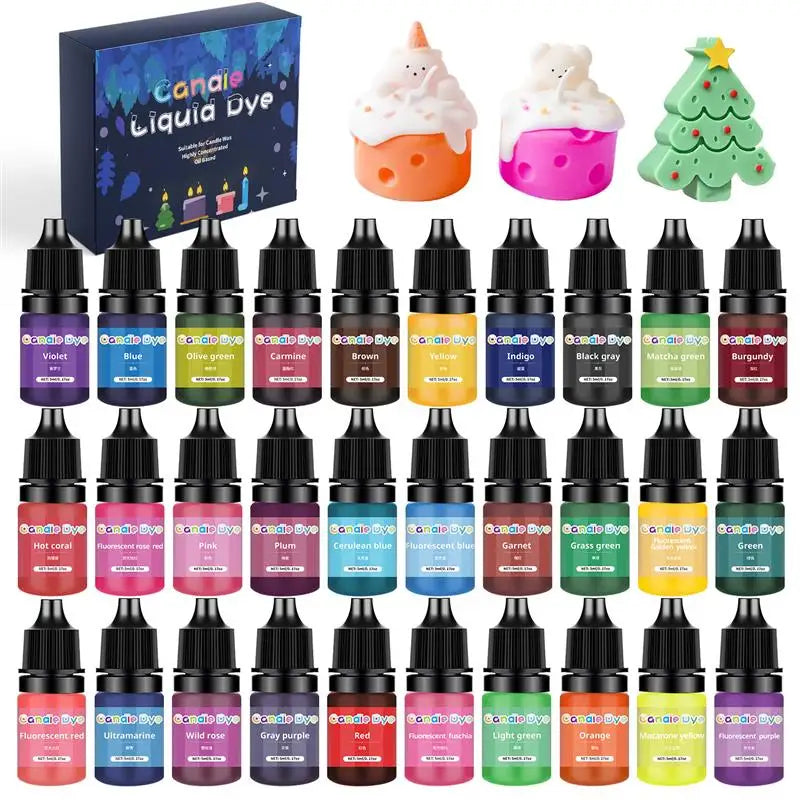 Lot de colorants pour bougies