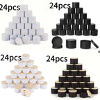 Lot de 24 boîtes à bougies en métal