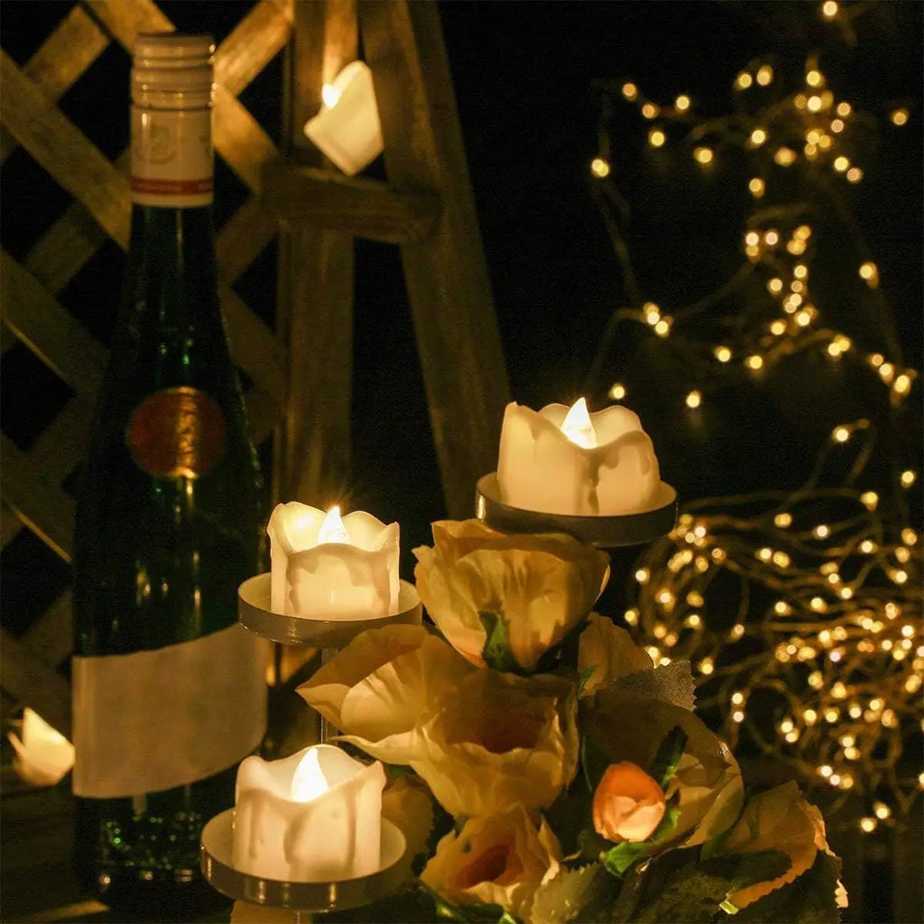 Lot de mini bougies LED design