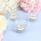 Lot de photophores votives en verre