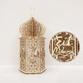 Lanterne LED en bois islamique Ramadan Eid