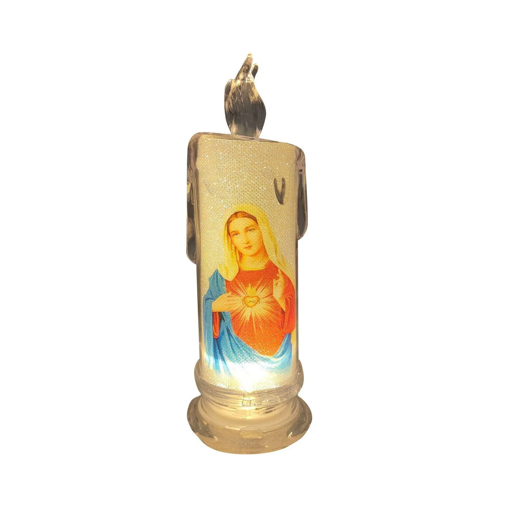 Bougie LED catholique Jésus