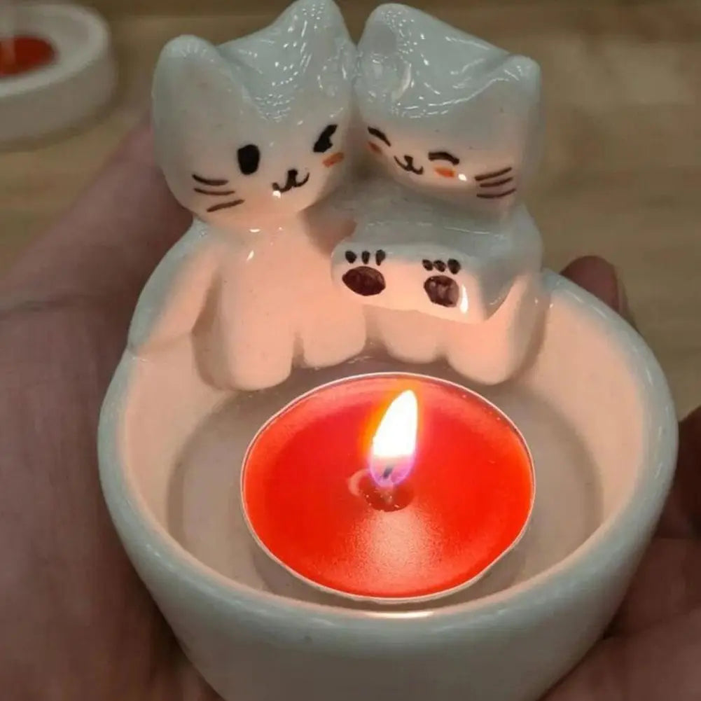 Photophore deux chatons mignons