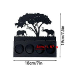 Photophore avec animaux 3D
