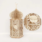 Lanterne LED en bois islamique Ramadan Eid