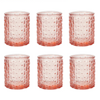 Lot de photophores en verre coloré