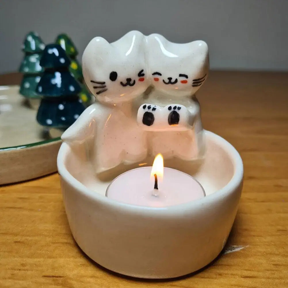 Photophore deux chatons mignons