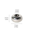 Photophore circulaire argenté
