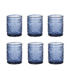 Lot de photophores colorés en verre votif