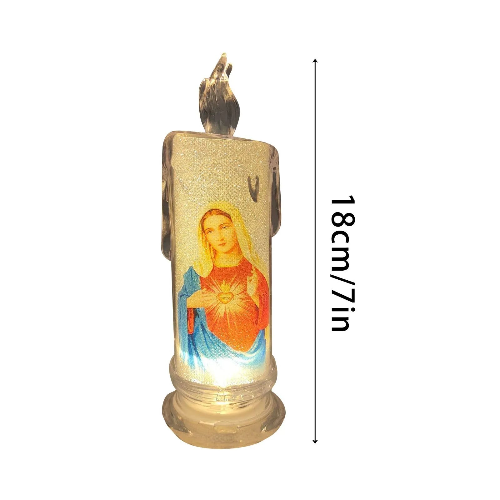 Bougie LED catholique Jésus