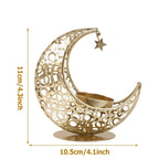 Photophore en métal lune calendrier Ramadan