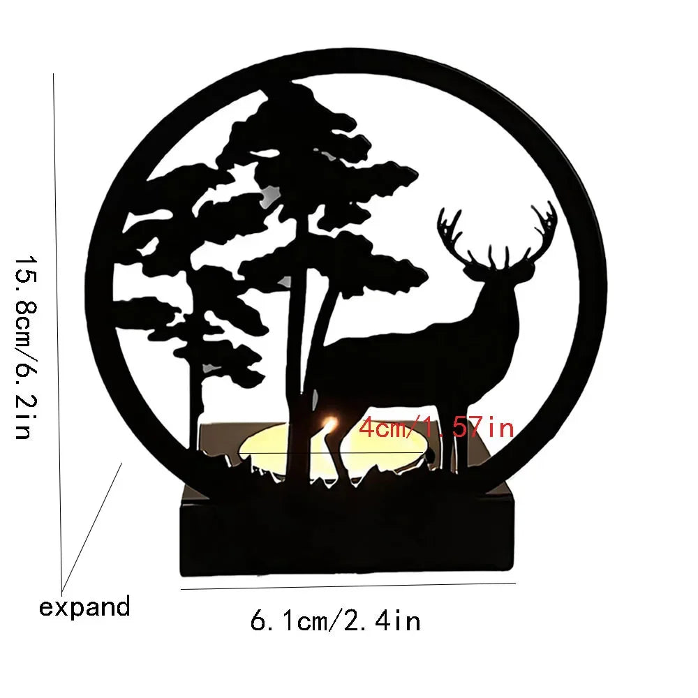 Photophore avec animaux 3D