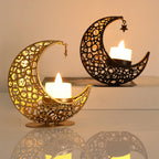 Photophore en métal lune calendrier Ramadan
