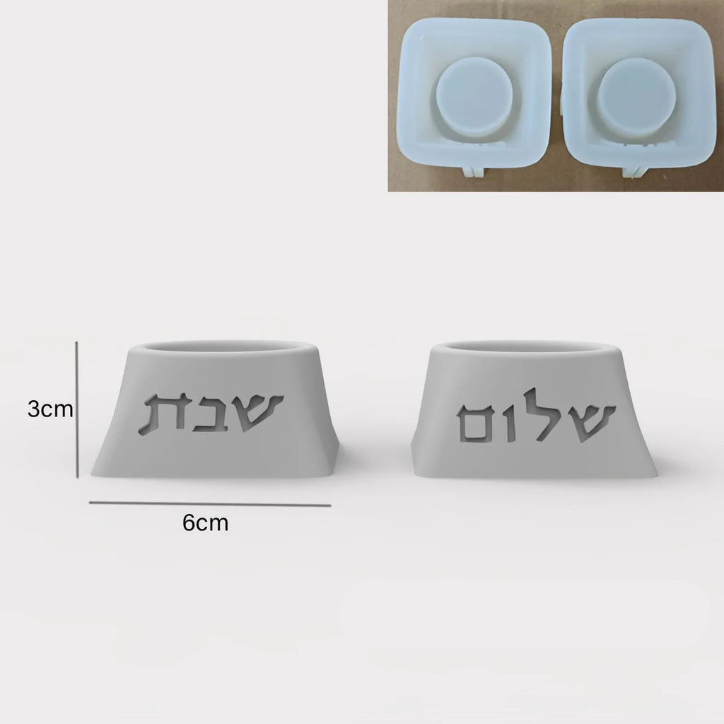 Moule en silicone bougeoir Shabbat