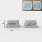 Moule en silicone bougeoir Shabbat
