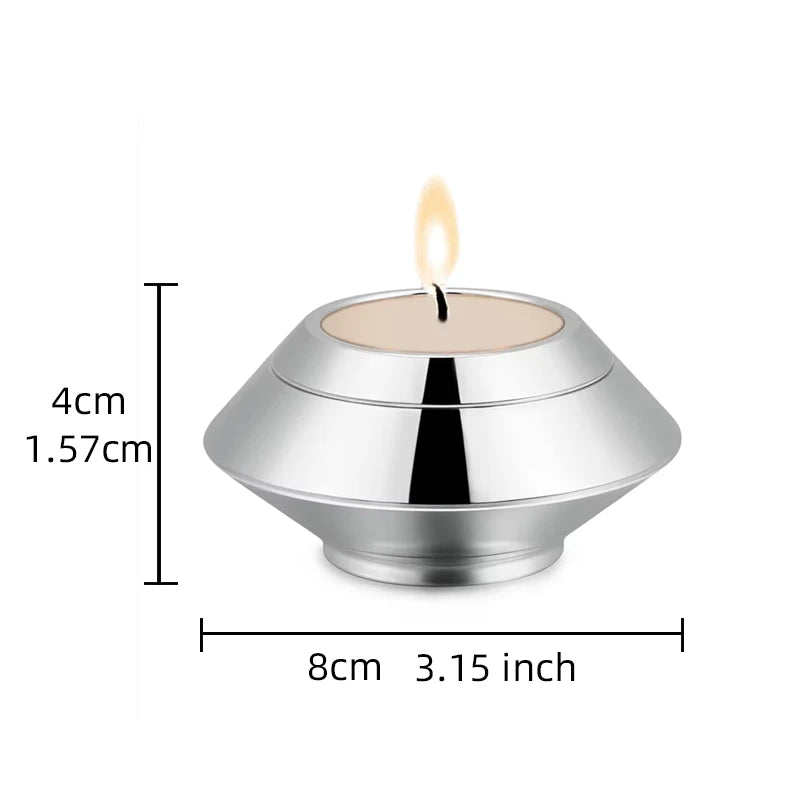 Photophore urne en acier inoxydable