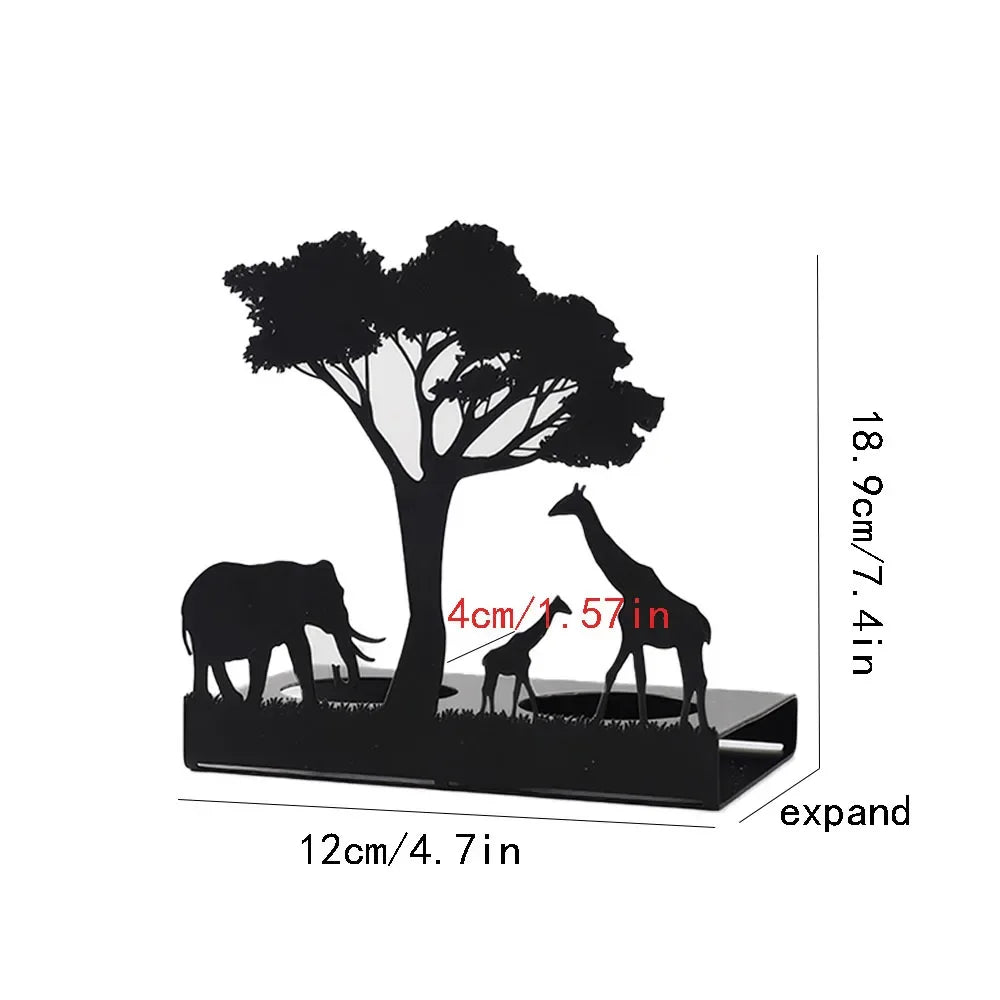 Photophore avec animaux 3D