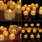 Lot de mini bougies LED design