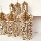 Lanterne LED en bois islamique Ramadan Eid