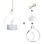 Photophore suspendu en verre