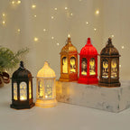 Lanterne en métal islamique LED décoration Aid