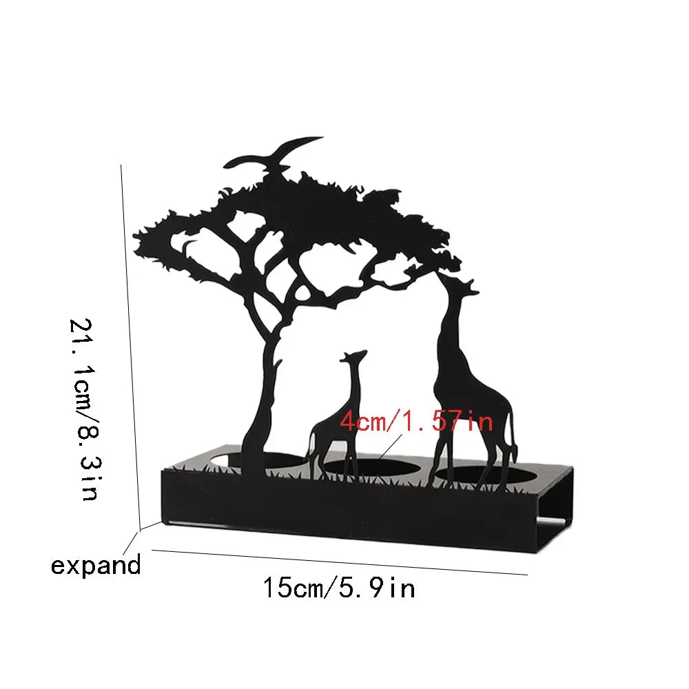 Photophore avec animaux 3D