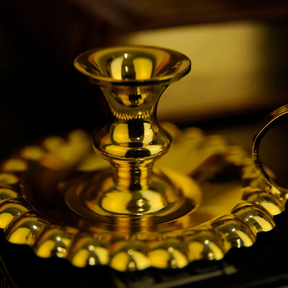 Bougeoir doré orthodoxe