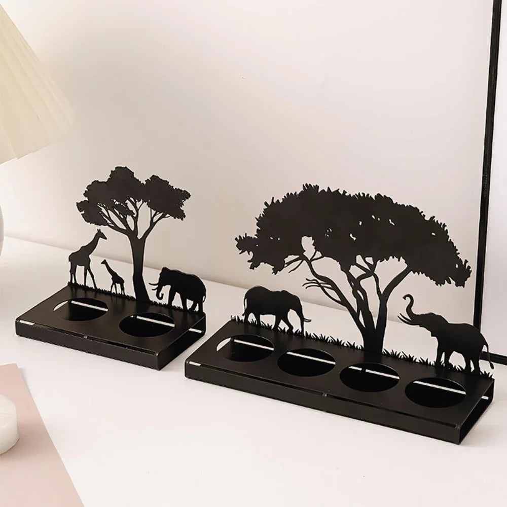 Photophore avec animaux 3D