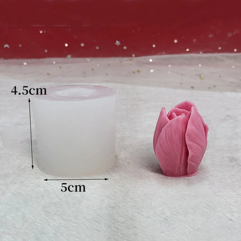 Moule en silicone pour bougie grande fleur