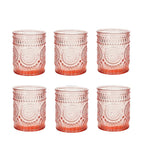 Lot de photophores colorés en verre votif