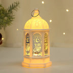 Lanterne en métal islamique LED décoration Aid