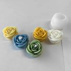 Moule en silicone pour bougie rose