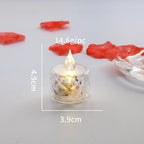 Lot de bougies LED design cristal