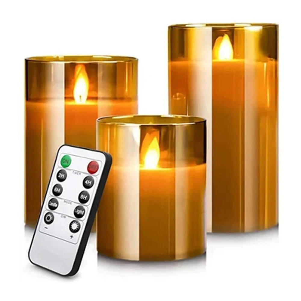Photophore électronique avec bougie LED