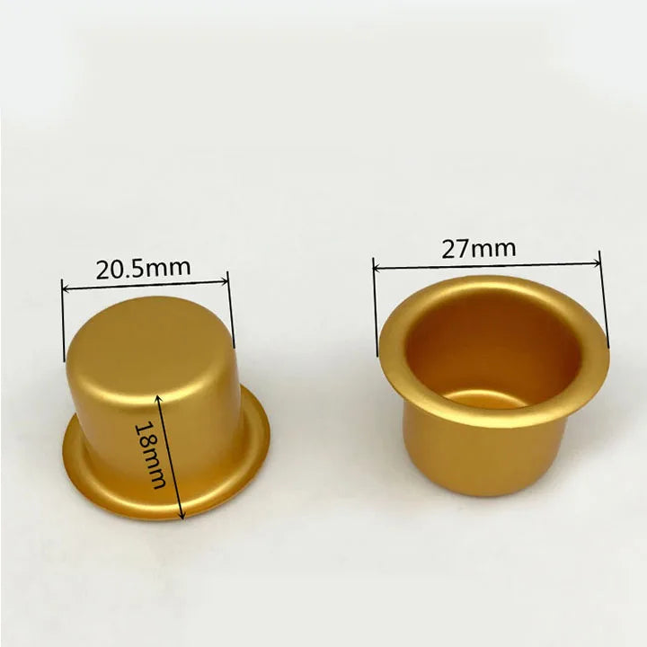 Lot de 10 coupelles pour bougeoirs
